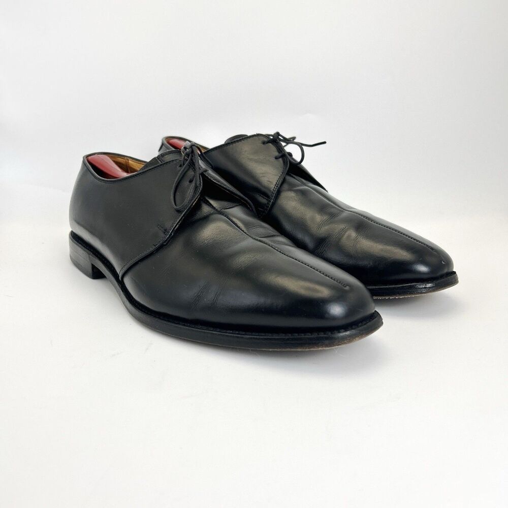 Allen Edmonds Valencia Mens Sz 12 D Black Leather Balmoral Oxford Dress Shoes